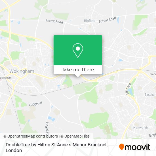 DoubleTree by Hilton St Anne s Manor Bracknell map
