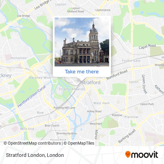 Stratford London map