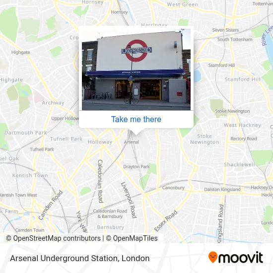 How to Get to Arsenal Underground Station in Finsbury Park by Tube, Bus ...