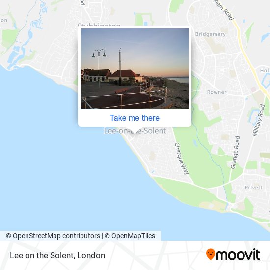 Lee on the Solent map