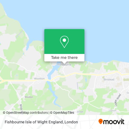 Fishbourne Isle of Wight England map
