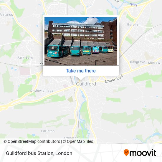 Guildford bus Station map