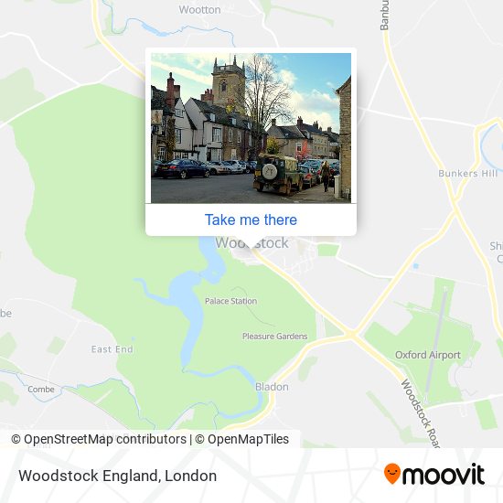 Woodstock England map