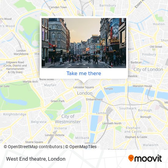 West End theatre map