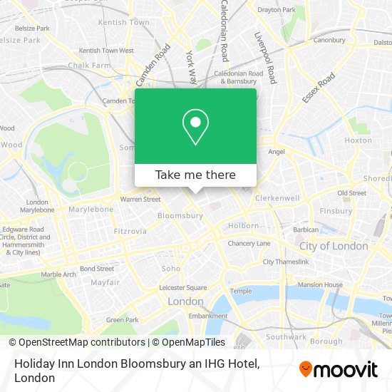 Holiday Inn London Bloomsbury an IHG Hotel map