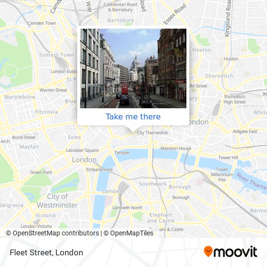 Fleet Street map