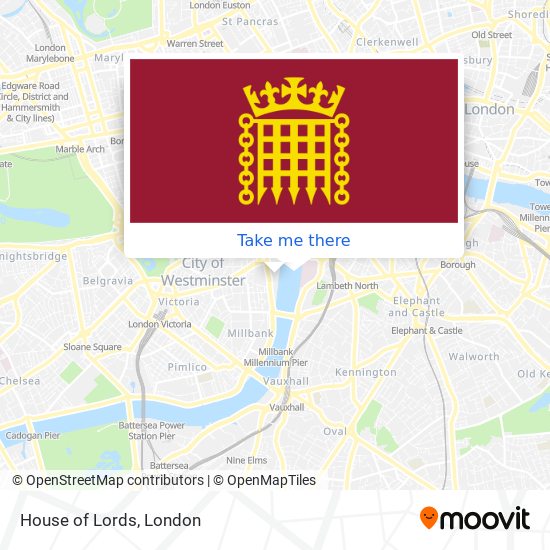 House of Lords map