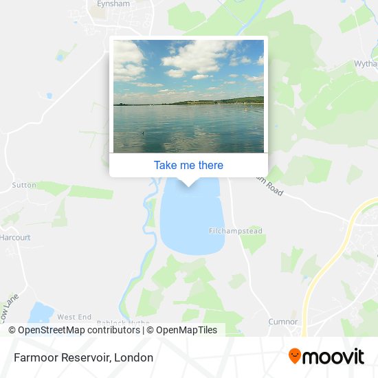 Farmoor Reservoir map