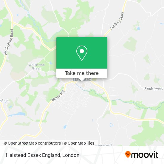 Halstead Essex England map