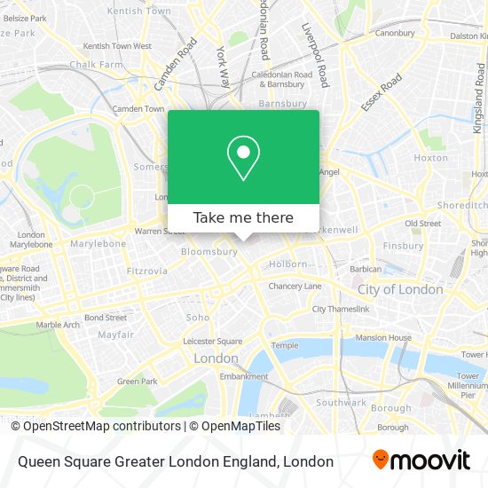 Queen Square Greater London England map