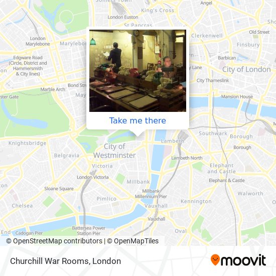 Churchill War Rooms map