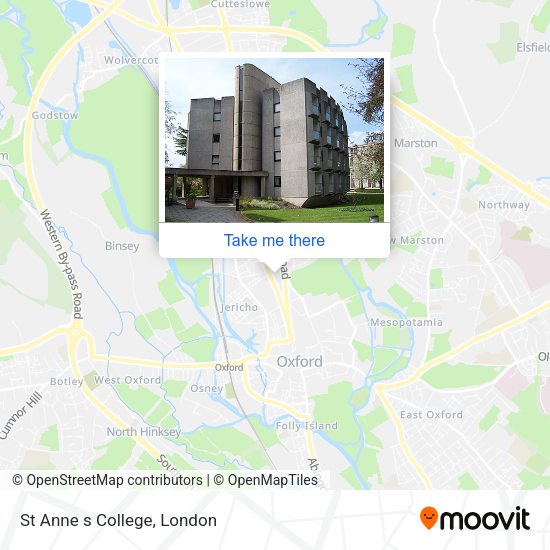 St Anne s College map