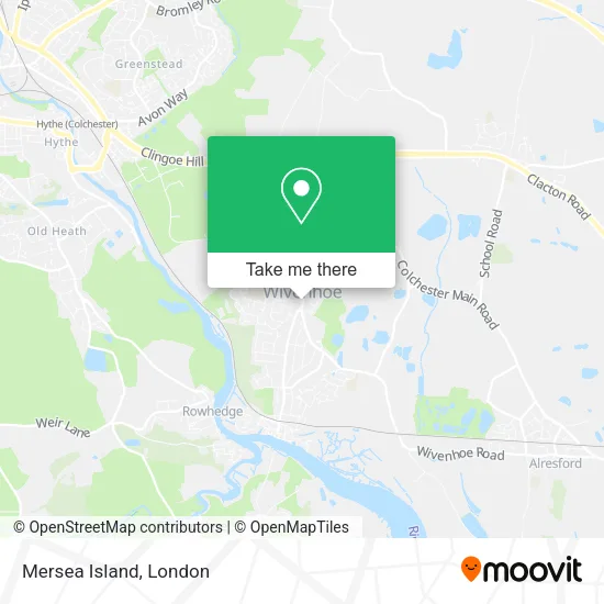 Mersea Island map