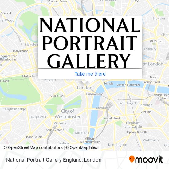 National Portrait Gallery England map