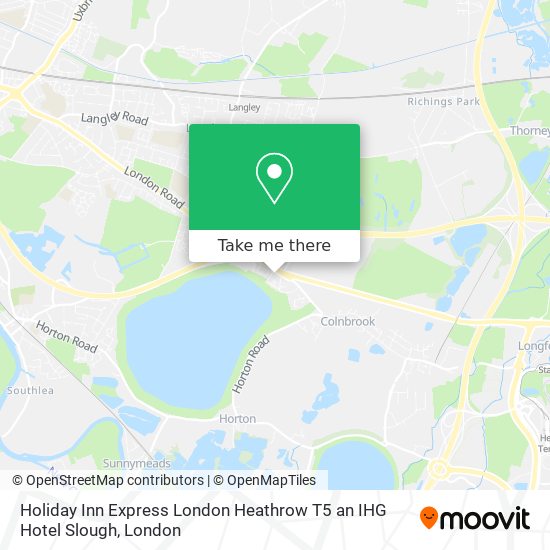 Holiday Inn Express London Heathrow T5 an IHG Hotel Slough map