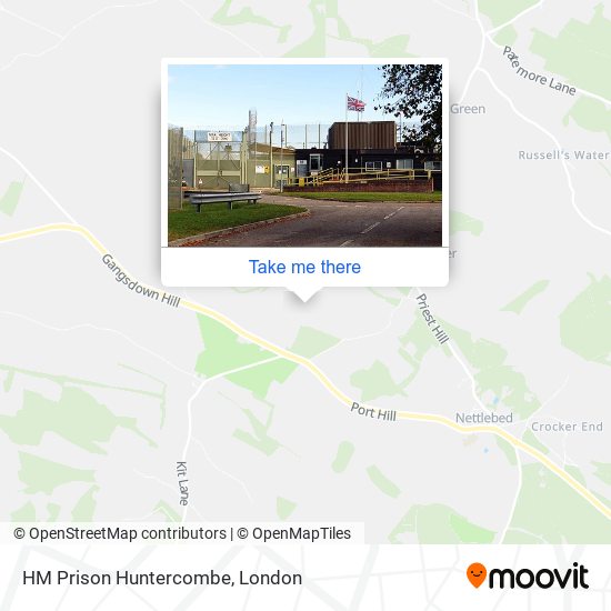HM Prison Huntercombe map