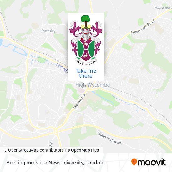 Buckinghamshire New University map