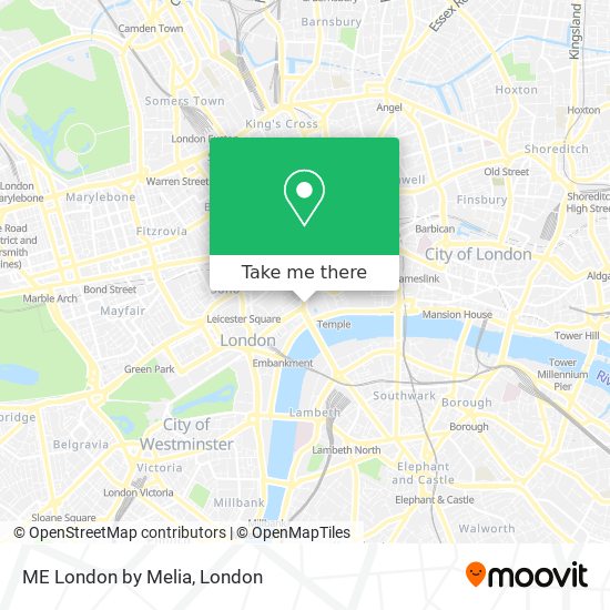 ME London by Melia map