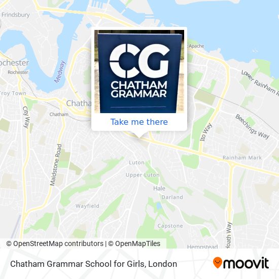 Chatham Grammar School for Girls map