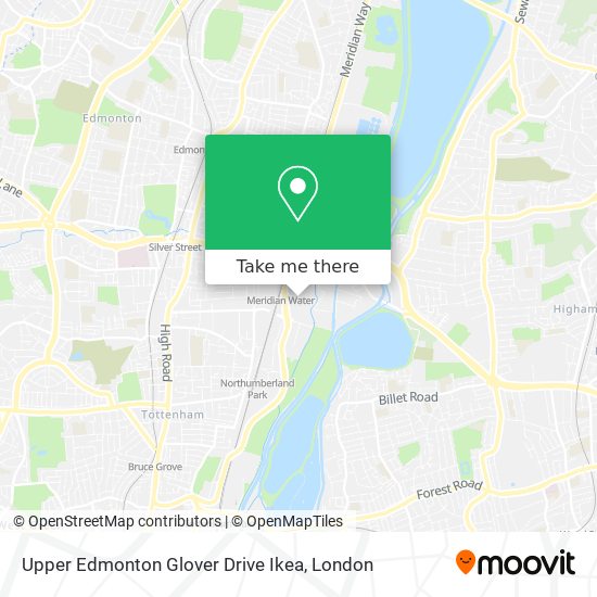 Upper Edmonton Glover Drive Ikea map