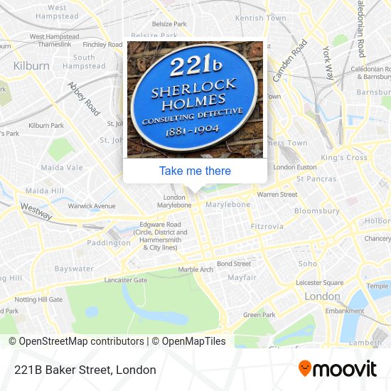 221B Baker Street map