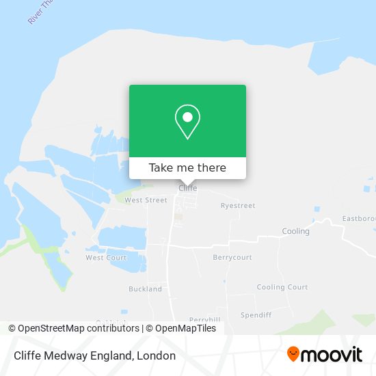 Cliffe Medway England map