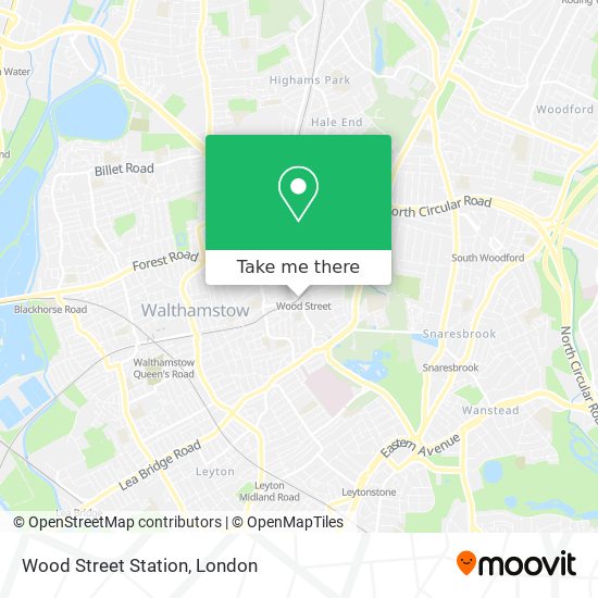 Wood Street Station map