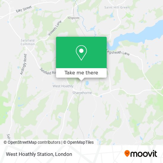 West Hoathly Station map