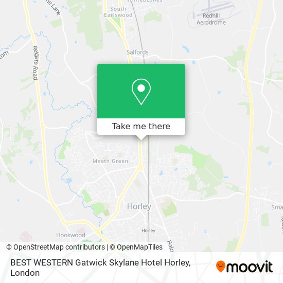 BEST WESTERN Gatwick Skylane Hotel Horley map