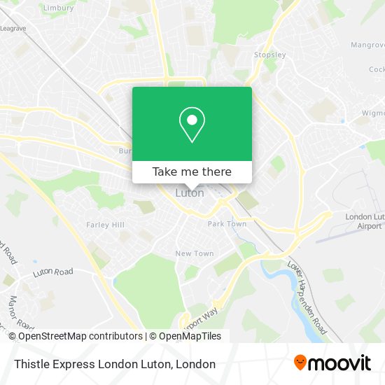 How to get to Thistle Express London Luton by Bus, Train or Tube?