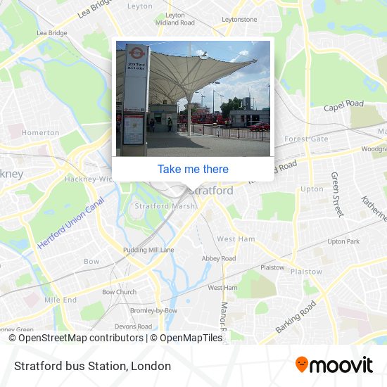 Stratford bus Station map