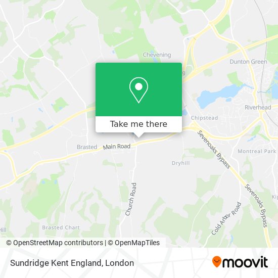Sundridge Kent England map