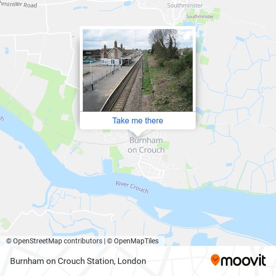 Burnham on Crouch Station map