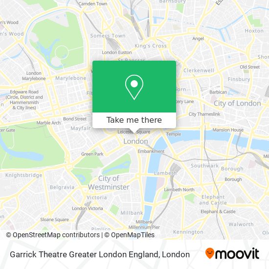 Garrick Theatre Greater London England map