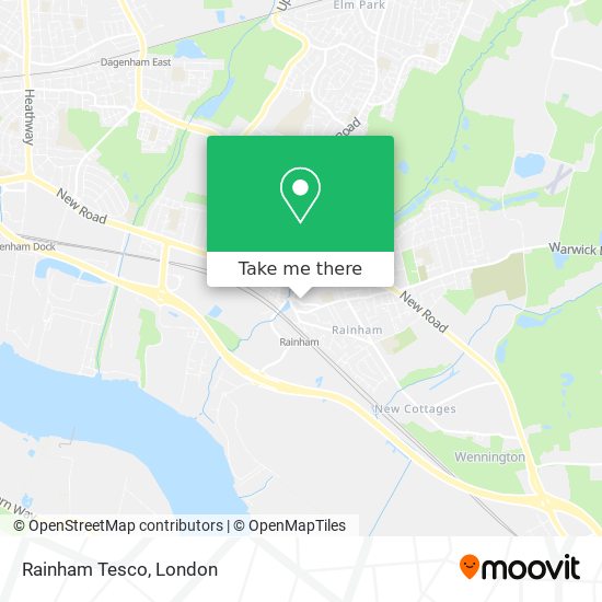 Rainham Tesco map