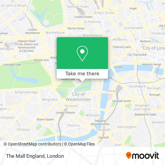 The Mall England map