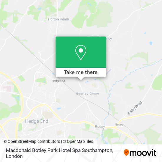 Macdonald Botley Park Hotel Spa Southampton map