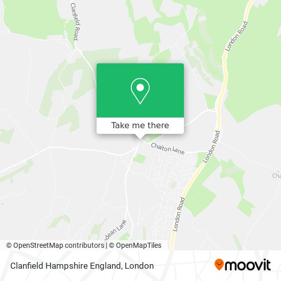 Clanfield Hampshire England map