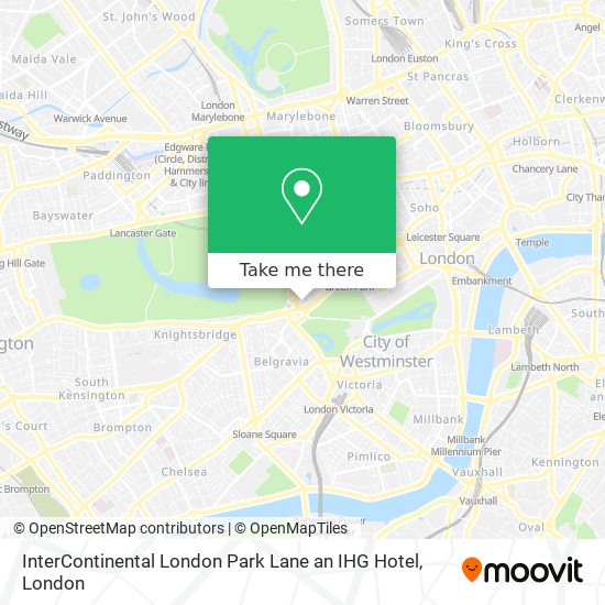 InterContinental London Park Lane an IHG Hotel map