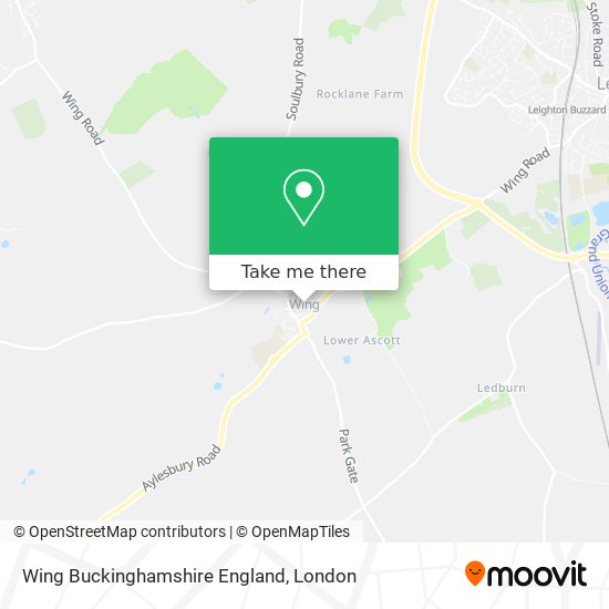 Wing Buckinghamshire England map