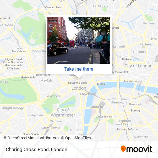 Charing Cross Road map