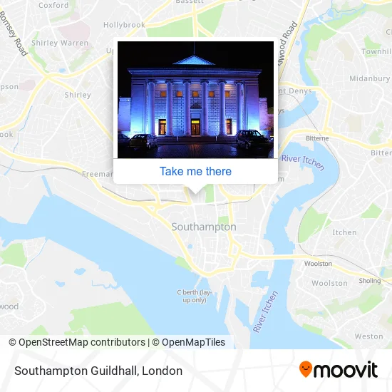 Southampton Guildhall map