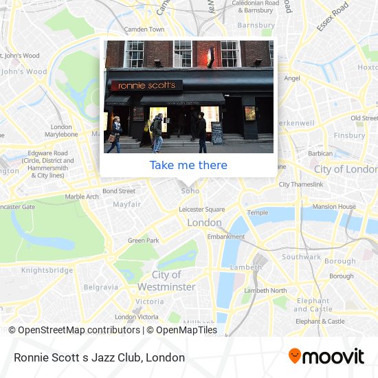 Ronnie Scott s Jazz Club map