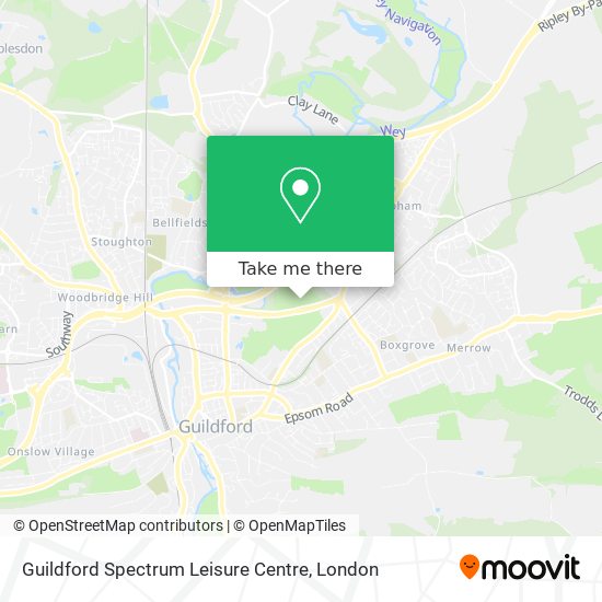 Guildford Spectrum Leisure Centre map