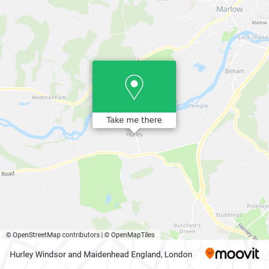Hurley Windsor and Maidenhead England map