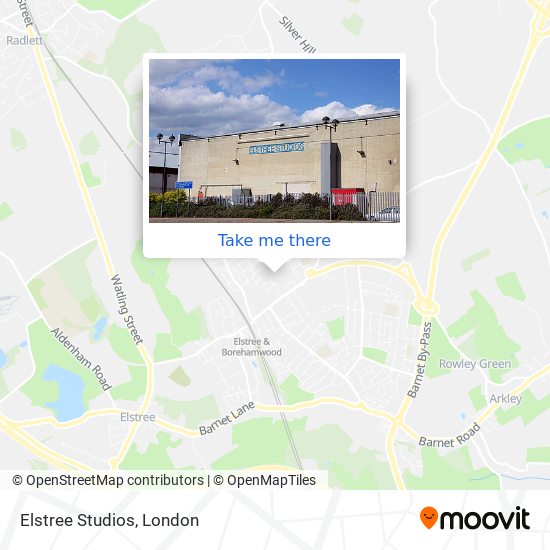 Elstree Studios map