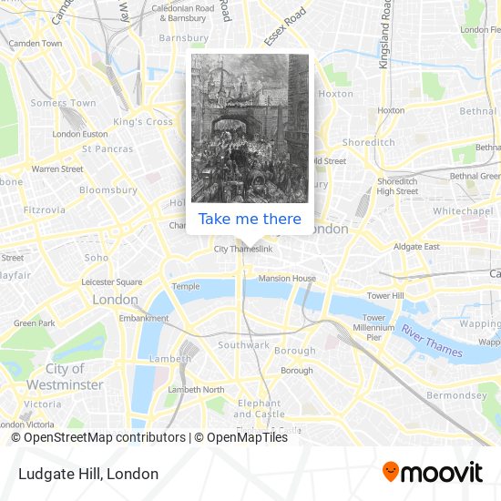 Ludgate Hill map