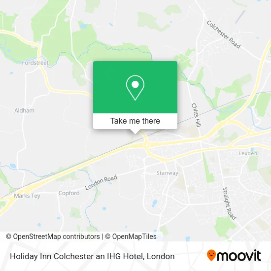 Holiday Inn Colchester an IHG Hotel map