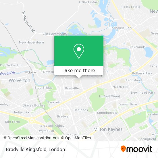 Bradville Kingsfold map