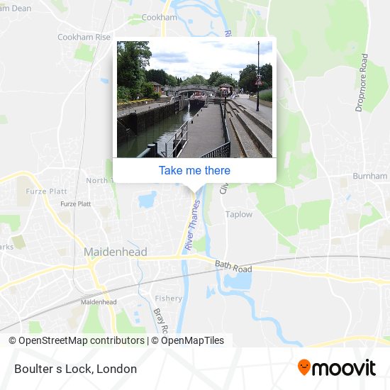 Boulter s Lock map